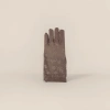 Brown floral pattern women's warm gloves, anti-slip and breathable, all-season gloves Specification image